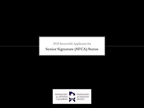 Video: 2018 successful applicants for Signature (SFCA) status
