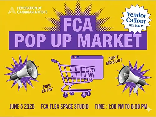 June 5 - FCA Pop Up Art Market