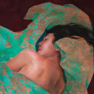 Portrait painting by Cara Bain, AFCA