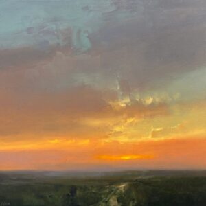 Sunset sky painting by Christine Code