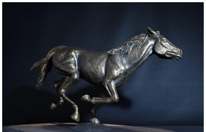 Official Federation Art Calendar cover art: a bronze sculpture of a galloping horse
